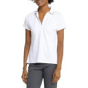 (取寄) ピーター ミラー クリッシー ポロ シャツ - Upf 50以上, ジップ ネック, ショート スリーブ Peter Millar Chrissie Polo Shirt - UPF 50+, Zip Neck, Short Sleeve White(4)