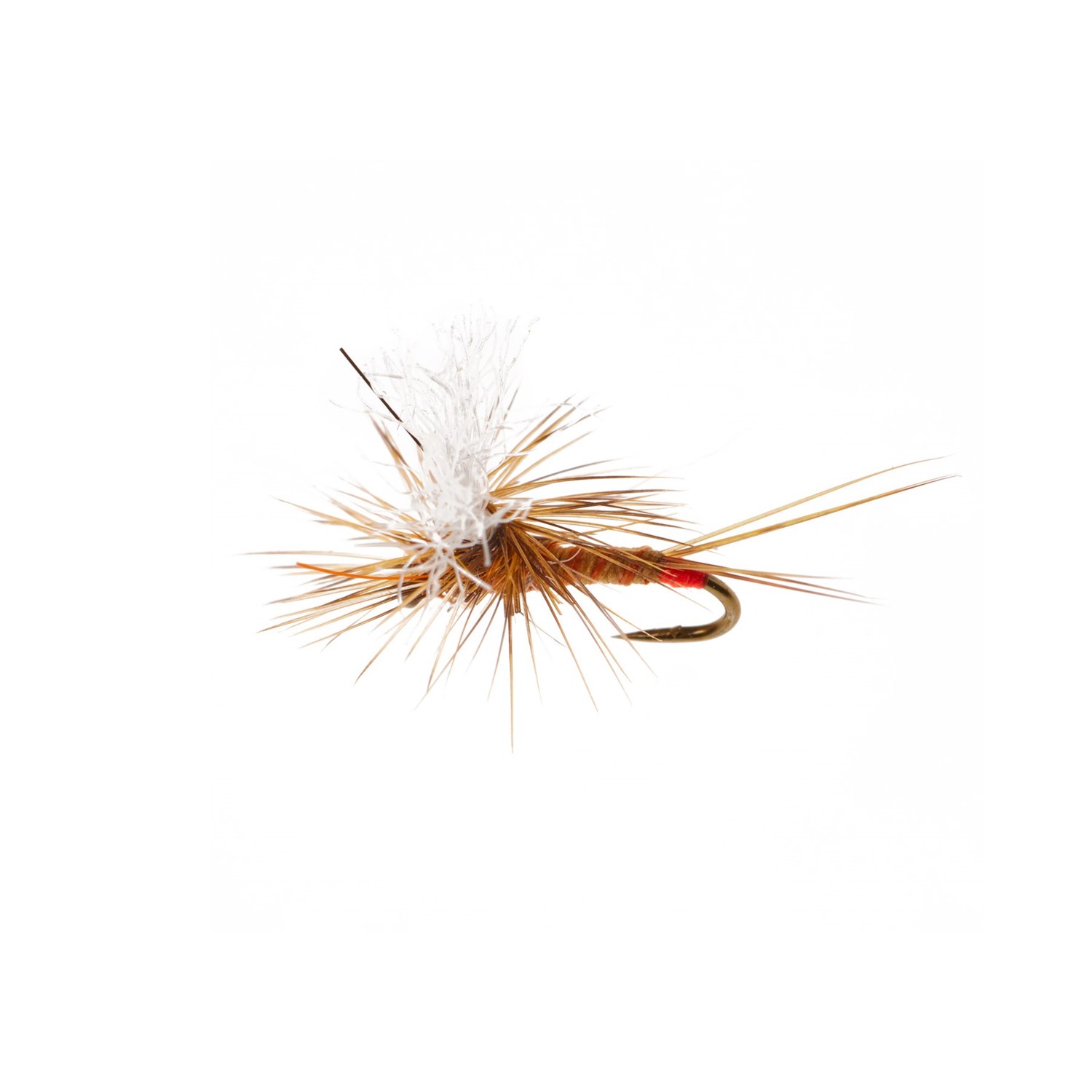 (取寄) モンタナフライカンパニー ホット スポット パラ-ウルフ ドライ フライ - ダズン Montana Fly Company Hot Spot Para-Wulff Dry Fly - Dozen Brindle