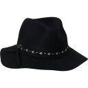 (取寄) ウール フェルト サファリ ハット Adora Wool Felt Safari Hat Black