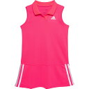 (取寄) アディダス ビッグ ガールズ ピケ ポロ テニス ドレス - スリーブレス adidas Big Girls Pique Polo Tennis Dress - Sleeveless Brt Pink