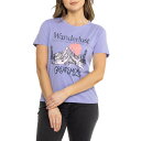 (取寄) ボーンアウトドア ワンダーラスト グレート スモーキー グラフィック T-シャツ - ショート スリーブ BORN OUTDOOR Wanderlust Great Smoky Graphic T-Shirt - Short Sleeve Lavender(4)