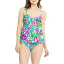 (取寄) ステラパーカー アイル タイム ベビードール タンキニ セット Stella Parker Isle Time Babydoll Tankini Set Multi