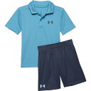 (取寄) アンダーアーマー リトル ボーイズ ゴルフ ポロ シャツ アンド ショーツ セット - ショート スリーブ Under Armour Little B...
