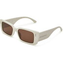 (取寄) スリム レクタングル サングラス FRYE & CO Slim Rectangle Sunglasses White