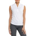 (取寄) ボグナー EVA シャツ - ジップ ネック, スリーブレス Bogner Eva Shirt - Zip Neck, Sleeveless White(4)