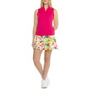 (取寄) トミーバハマ ジップ ネック タンク トップ アンド フリル ラッフル スコート セット - Upf 50, スリーブレス Tommy Bahama Zip Neck Tank Top and Flounce Ruffle Skort Set - UPF 50, Sleeveless Fallout Tropic/Pink Peacock