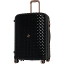 (取寄) ITラゲッジ 27 グリッジー スピナー スーツケース - ハードサイド, エクスパンダブル, ブラック IT Luggage 27" Glitzy Spinner Suitcase - Hardside, Expandable, Black Black