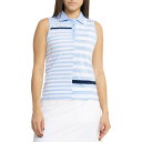 (取寄) G/フォア ボールド ストライプ ポロ シャツ - スリーブレス G/FORE Bold Stripe Polo Shirt - Sleeveless Sky(4)