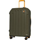 (取寄) ブリットバッグ 28インチ ガネット スピナー スーツケース - ハードサイド, エクスパンダブル, ダーク イエロー BritBag 28” Gannett Spinner Suitcase - Hardside, Expandable, Dark Olive-Cadium Yellow Highlights Dark Olive/Cadium Yellow Highlights