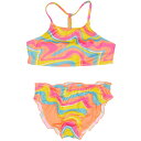 (取寄) ビッグ ガールズ ホルター タンキニ セット - Upf 50+ Breaking Waves Big Girls Halter Tankini Set - UPF 50+ Mult
