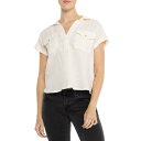 (取寄) ニコールミラーニューヨーク ソリッド カーゴ ポケット シャツ - ショート スリーブ Nicole Miller New York Solid Cargo Pocket Shirt - Short Sleeve Egret Solid(4)