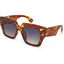 (取寄) チャンキー スクエア サングラス FRYE & CO Chunky Square Sunglasses Tortiose(4)