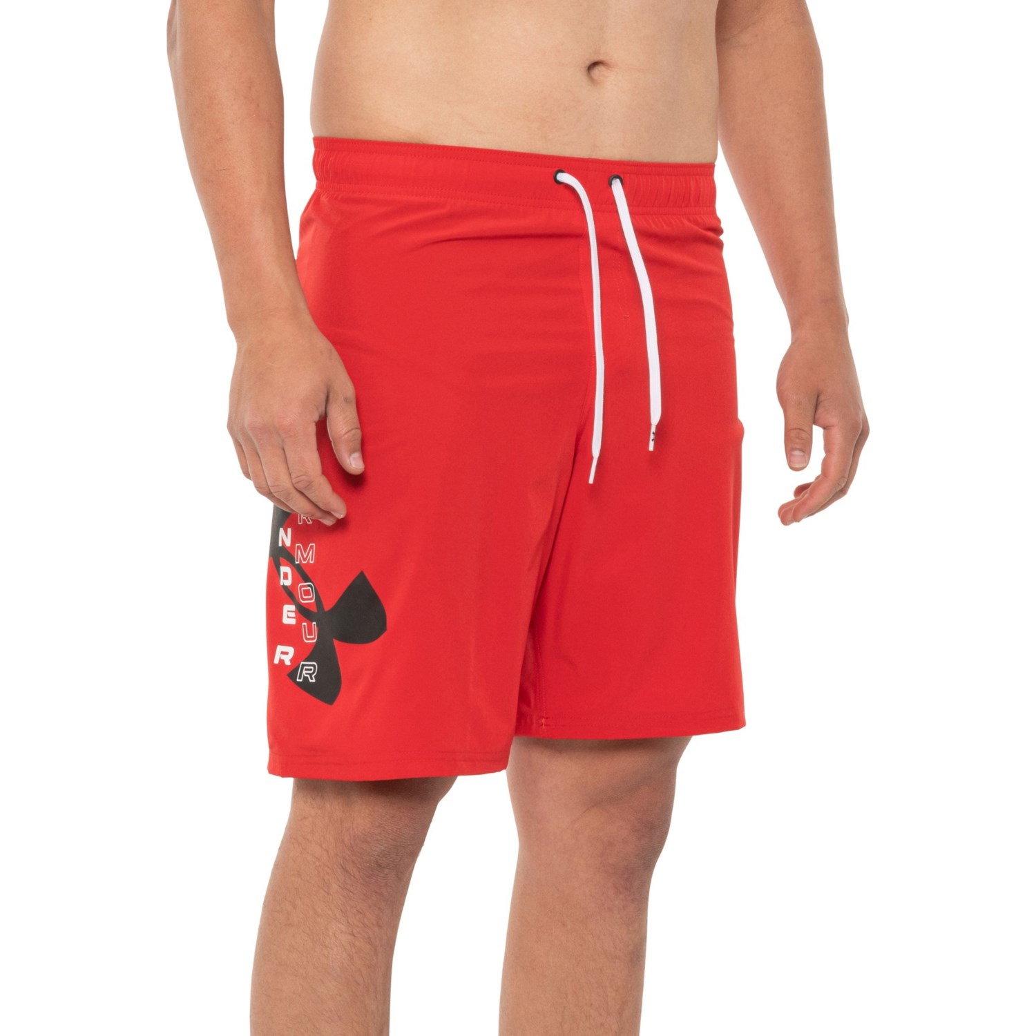 (取寄) アンダーアーマー ビッグ アイコン スイム ショーツ Under Armour Big Icon Swim Shorts Red/White/Black