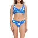(取寄) ニップタック ルイーズ フォアゲット ミー ノット プリント ビキニ トップ アンド ボトム NIPTUCK Louise Forget Me Not Print Bikini Top and Bottoms Blue