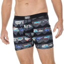 (取寄) サックス ウルトラ スーパーソフト ボクサー ブリーフ ウィズ フライ SAXX Ultra Supersoft Boxer Briefs with Fly Rv There Yet Black