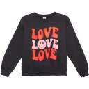 (取寄) ビッグ ガールズ バレンタインズ デイ ラブ スウェットシャツ PACIFIC & CO Big Girls Valentine's Day Love Sweatshirt Black
