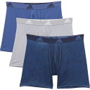 (取寄) アディダス コア-パフォーマンス ボクサー ブリーフ - 3-パック adidas Core-Performance Boxer Briefs - 3-Pack Tech Indigo Blue/Ghost Legend Ink Tech Indigo/Grey