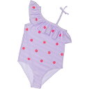 (取寄) バナナボート トドラー ガールズ シアサッカー アシンメトリック ネック スイムスーツ - Upf 50+ Banana Boat Toddler Girls Seersucker Asymmetric Neck Swimsuit - UPF 50+ Lavendar