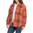 (取寄) マーモット リッジフィールド シャルパラインド フランネル シャツ ジャケット - インサレーテッド Marmot Ridgefield Sherpa-Lined Flannel Shirt Jacket - Insulated Grapefruit/Chocolate