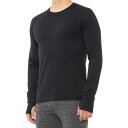 (取寄) マーモット クルー ネック ベース レイヤー トップ - ロング スリーブ Marmot Crew Neck Base Layer Top - Long Sleeve Black
