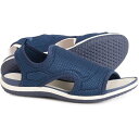 (取寄) ジェオックス レディース ベガ フラッツ サンダル Geox women Vega Flat Sandals (For Women) Navy(4)
