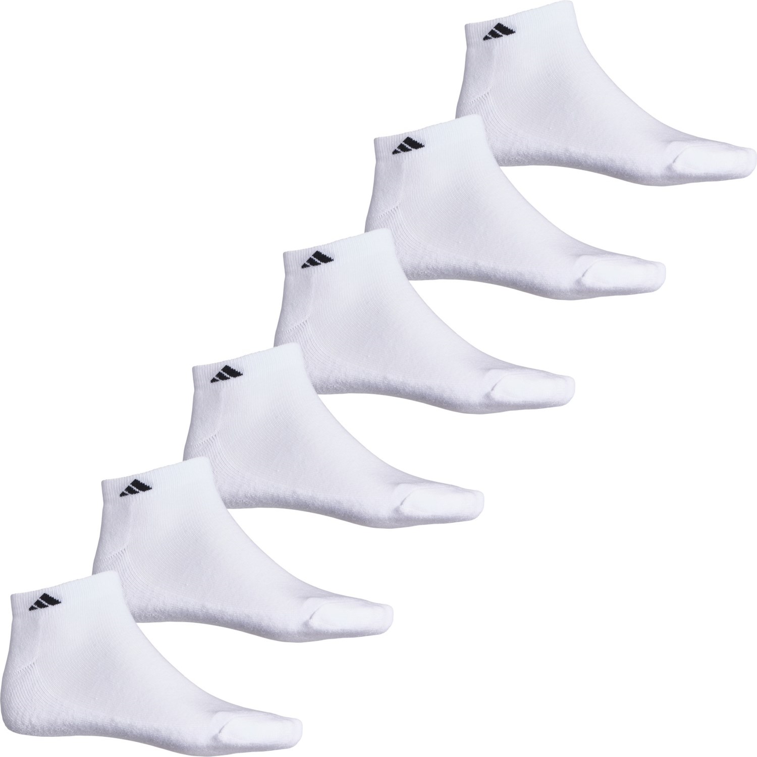 (取寄) アディダス メンズ クッション エアロレディ ローカット ソックス adidas men Cushioned AEROREADY Low-Cut Socks (For Men) White/Black