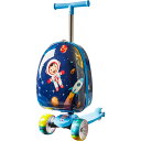 (取寄) ビックボーイズ ガールズ ライト-アップ ホイール スクーター ウィズ キャリーオン スーツケース TUCCI boys and girls Light-Up Wheel Scooter with Carry-On Suitcase (For Boys and Girls) Multi