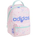 (取寄) アディダス ビックボーイズ ガールズ ランチ バッグ adidas boys and girls Quintero Lunch Bag (For Boys and Girls) Splatter Sandy Pink/Semi Flash Aqua Blue