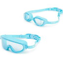 (取寄) ハーレー ビックボーイズ ガールズ ソラリ スイム ゴーグルズ アンド アクア レイダー スイム マスク セット Hurley boys and girls Solari Swim Goggles and Aqua Raider Swim Mask Set (For Boys and Girls) Light Blue(4)