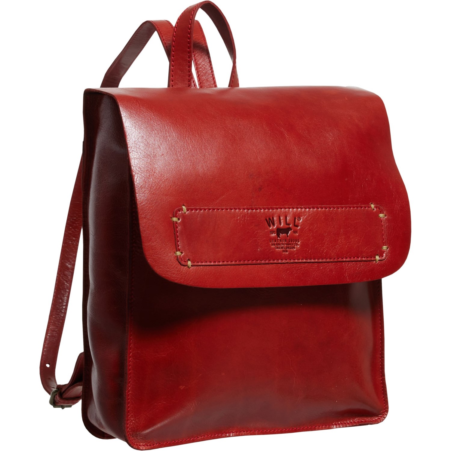 (取寄) シンプル バックパック - レッド Will Leather Goods Simple Backpack - Red Red
