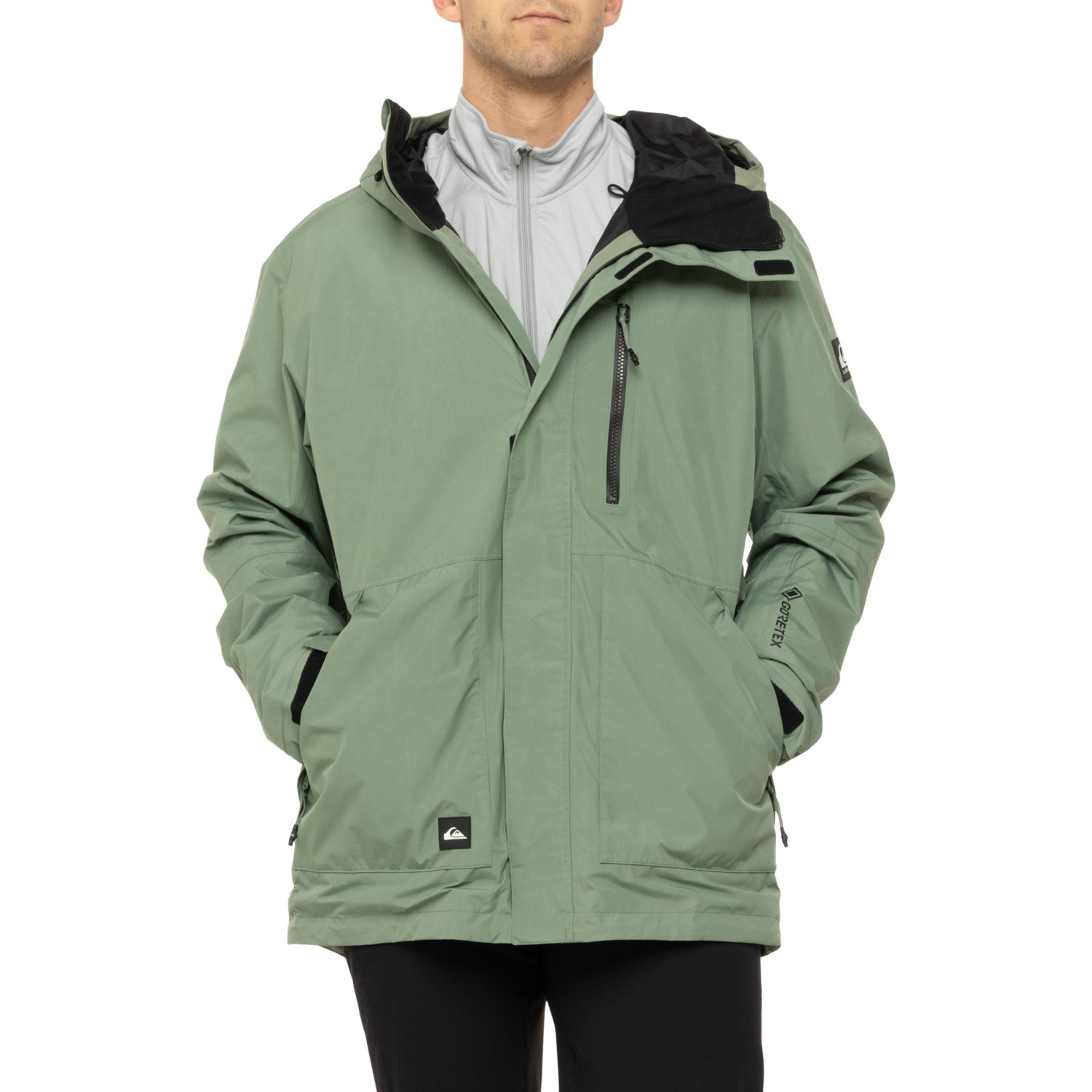 (取寄) クイックシルバー ミッション ゴア-テックス スキー ジャケット - ウォータープルーフ Quiksilver Mission Gore-Tex Ski Jacket - Waterproof Sea Spray