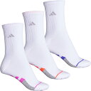(取寄) アディダス レディース アスレチック クッション ソックス adidas women Athletic Cushioned Socks (For Women) White/Light Grey/Screaming Pink