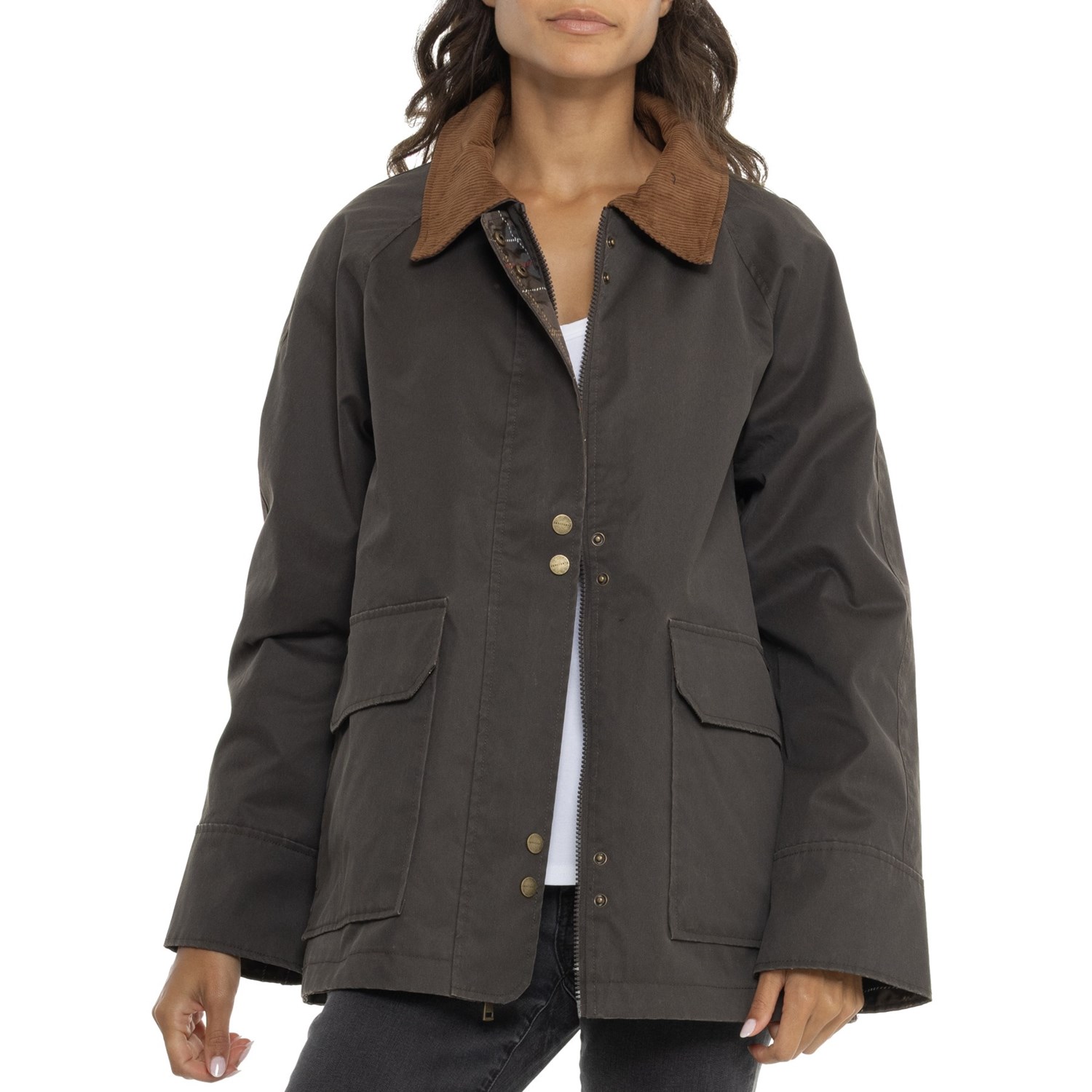 (取寄) サンクチュアリ コーデュロイ カラー ジャケット Sanctuary Corduroy Collar Jacket Dk Brown + Dk Brown