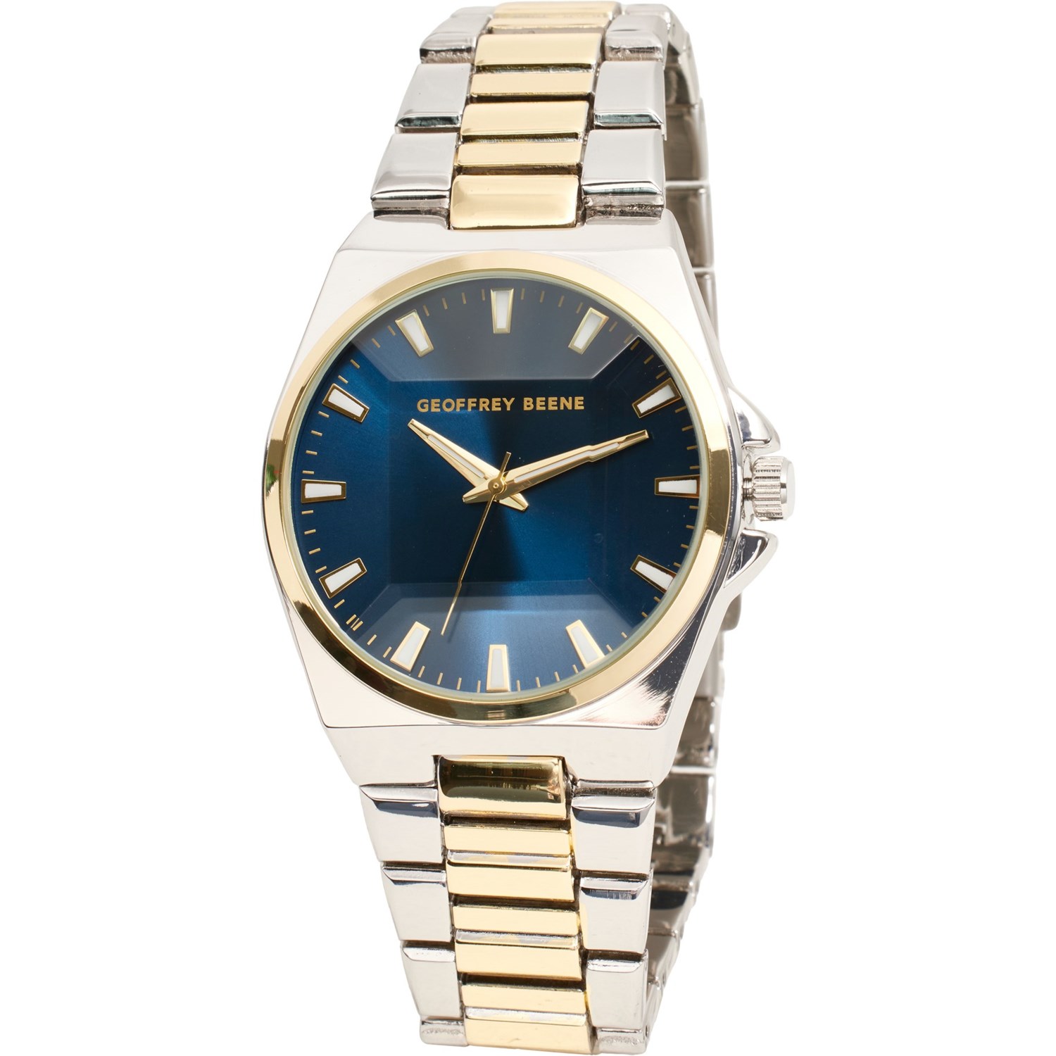(取寄) ウォッチ - 40 ウム Geoffrey Beene GB8224TTG Watch - 40 mm Silver/Gold/Blue Face