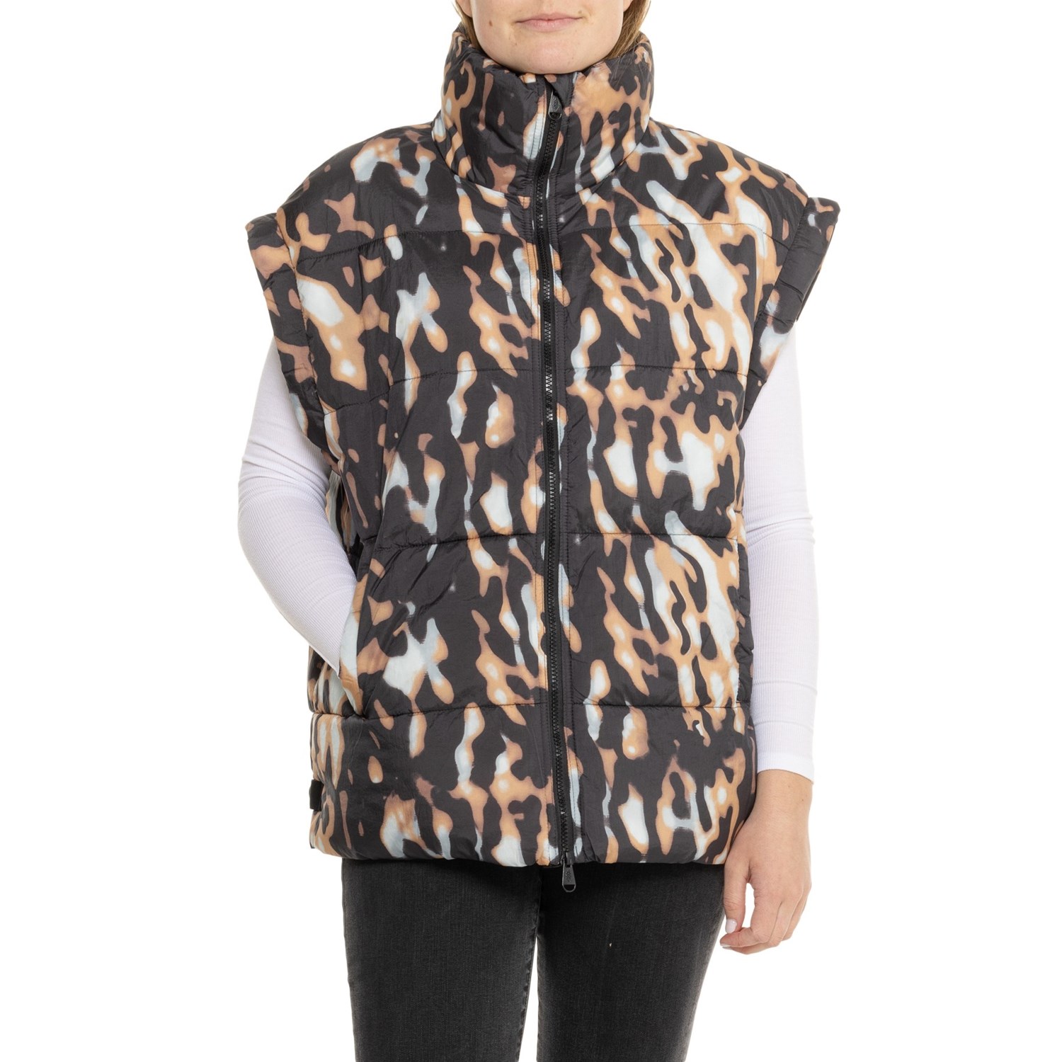 (取寄) フリーピープル プリンテッド イン ア バブル ベスト - インサレーテッド Free People Printed ..