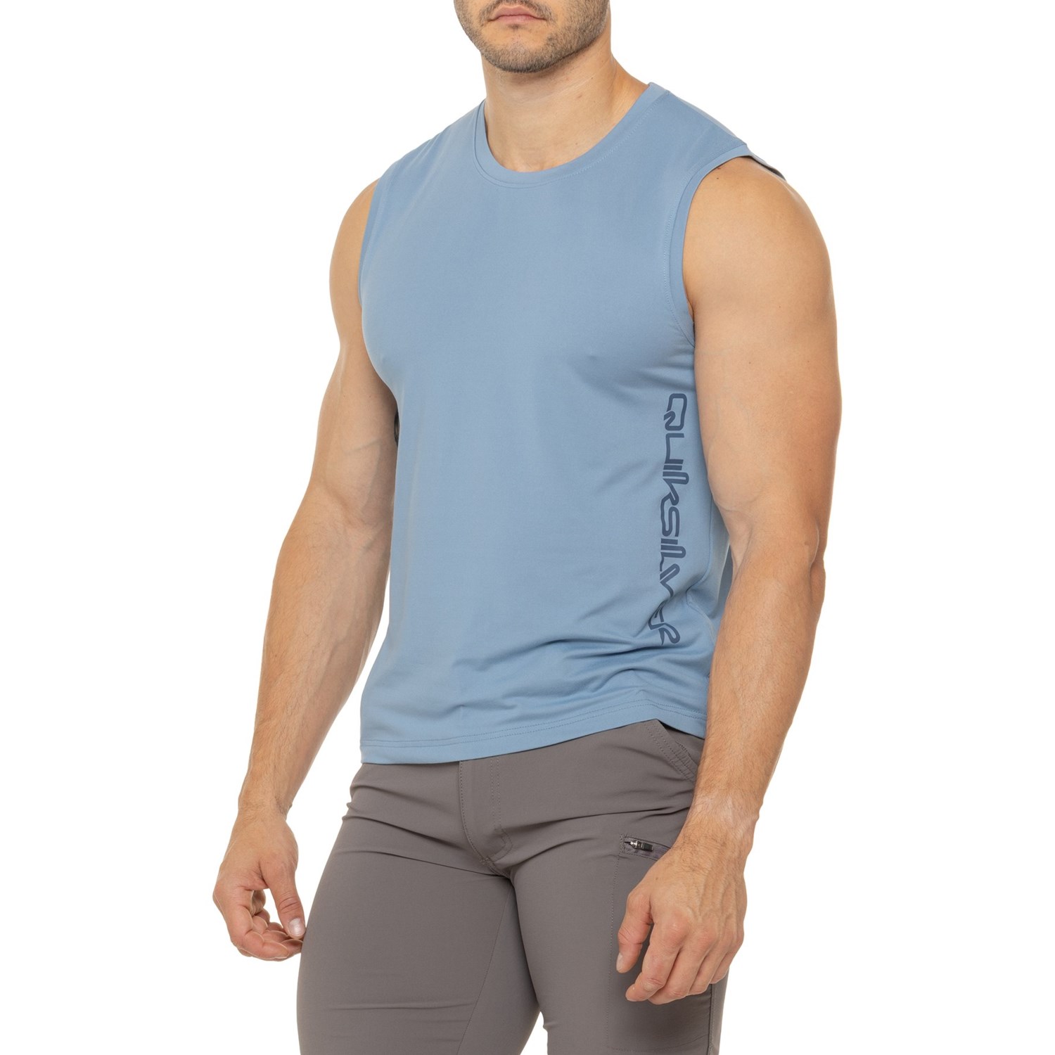 (取寄) クイックシルバー ワードマーク タンク トップ Quiksilver Wordmark Tank Top Blue Shadow