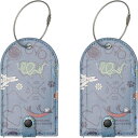 (取寄) ライフイズグッド ラゲージ タグ セット - 2-ピース Life is Good Life is Good Luggage Tag Set - 2-Piece Love For Travel