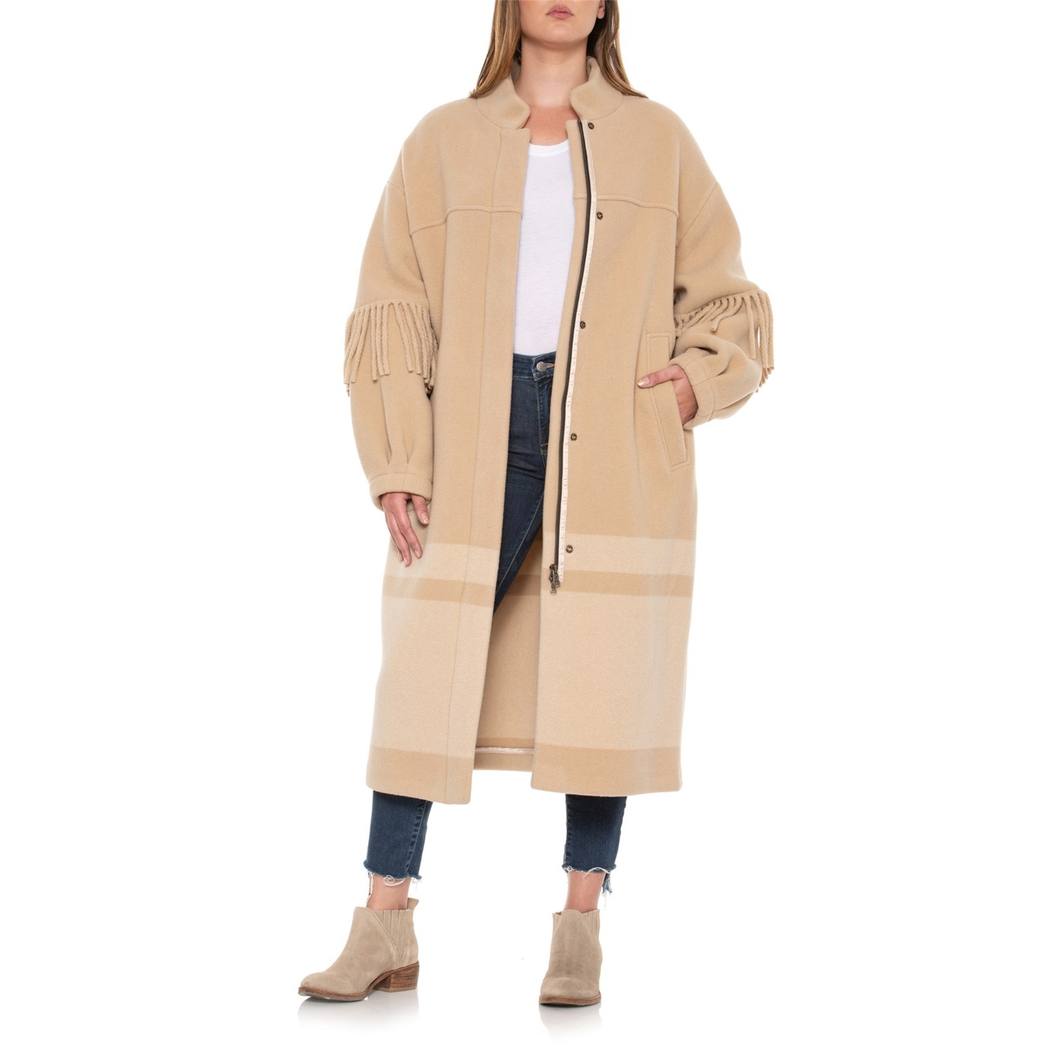 () ܥʡ ޥ롼  - С  Bogner Malou Coat - Virgin Wool Desert Sand