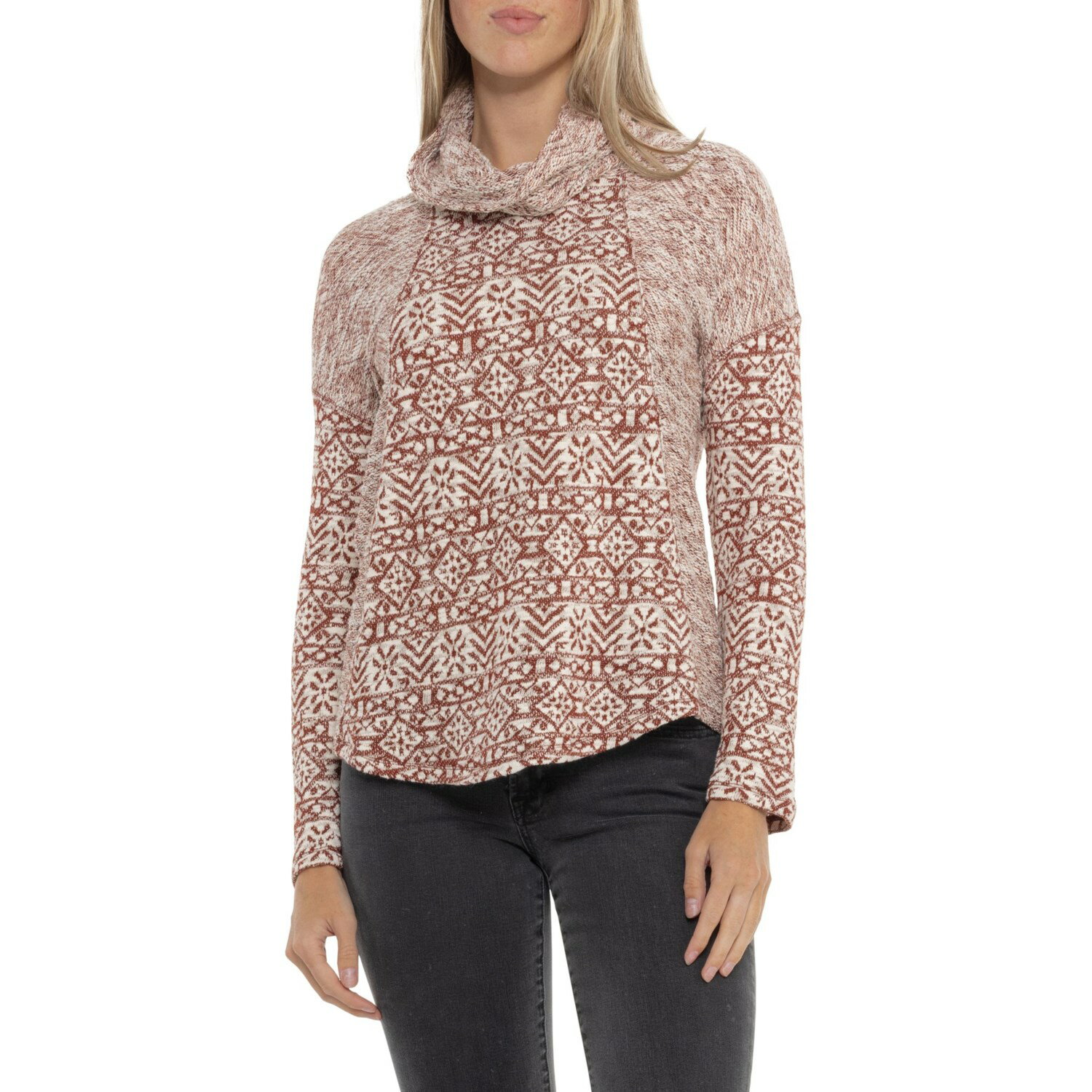 (取寄) ノースリバー ウェストン カウル ネック セーター North River Weston Cowl Neck Sweater Madder