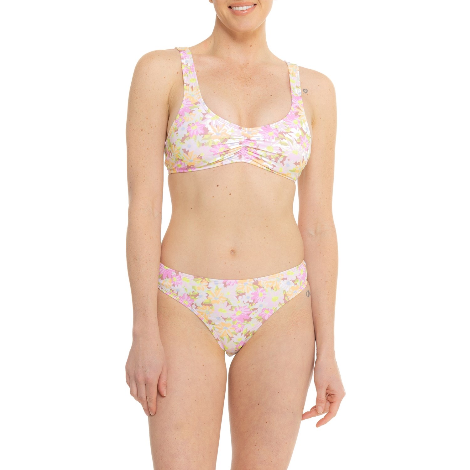 (取寄) ハーレー プリンテッド ビキニ トップ アンド チーキー スイム ボトム セット Hurley Printed B..