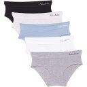 (取寄) ノーティカ オーガニック コットン パンティ - 5-パック, ヒップスター Nautica Organic Cotton Panties - 5-Pack, Hipster Medium Heather Grey/White/Stonewash/Bleached Light