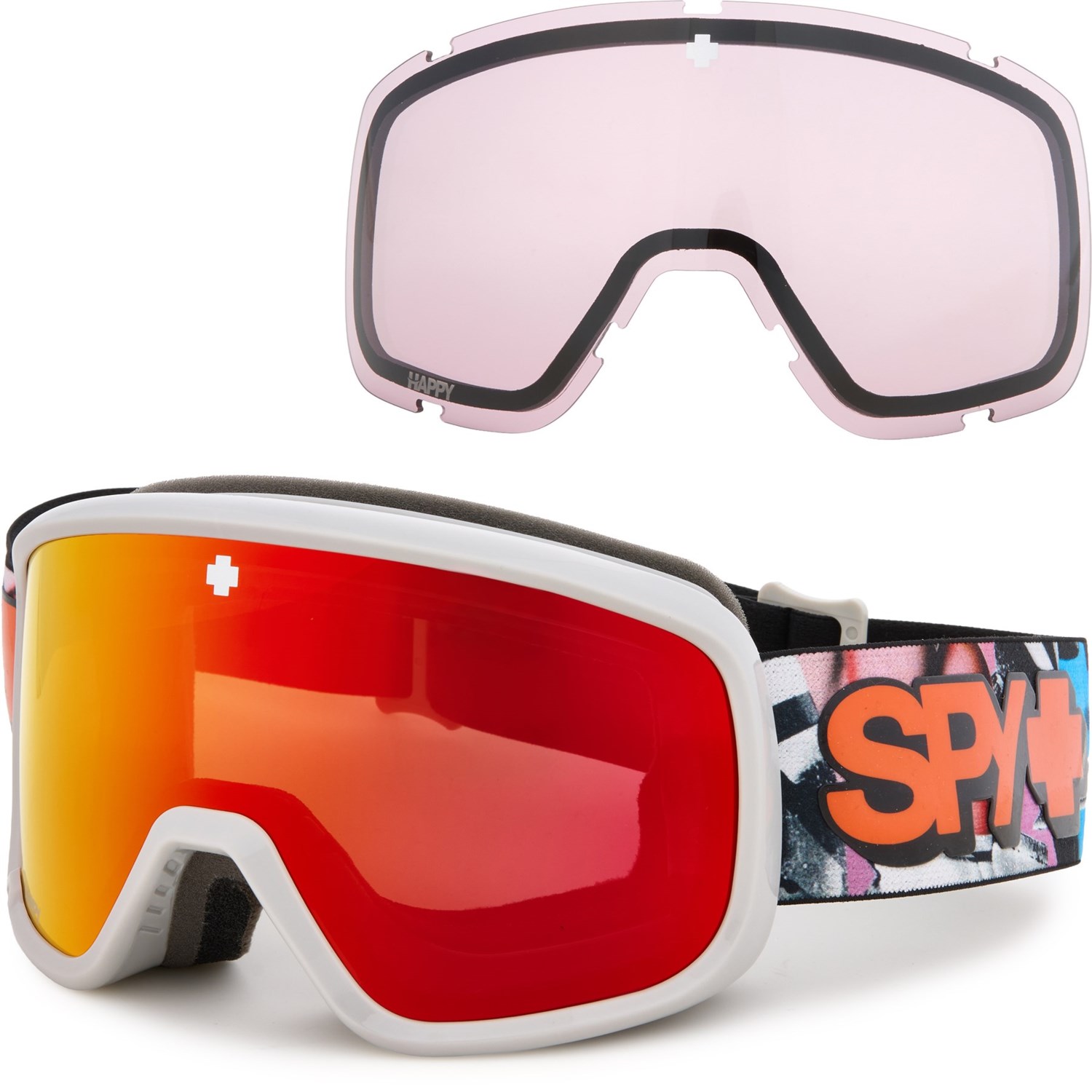 () ѥץƥ ޡ 2.0  륺 - ȥ  Spy Optics Marshall 2.0 Ski Goggles - Extra Lens Carlson/Happy Bronze Red Mirror/Happy Ll Rose Mirr