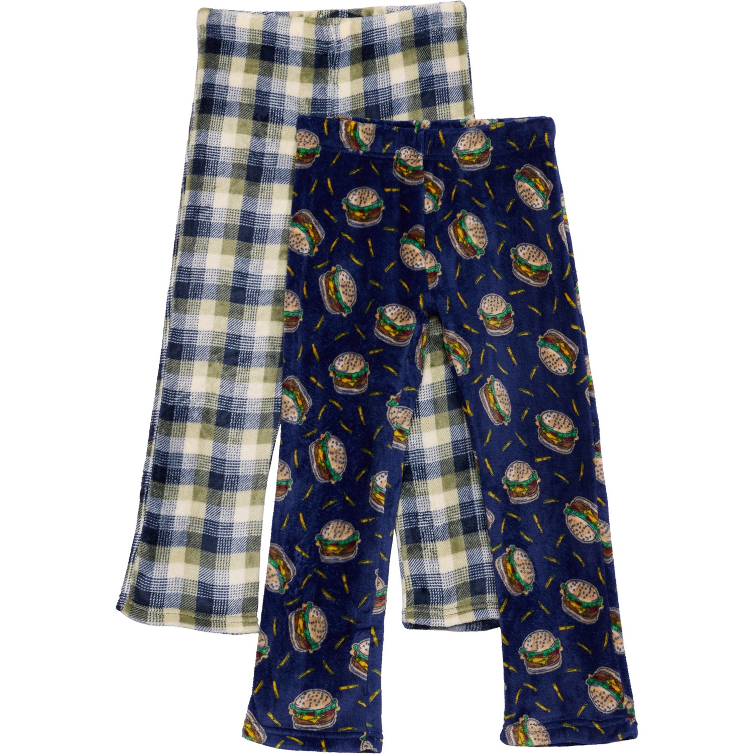 (取寄) ボーイズ パック バーガーズ アンド プレイド パジャマ パンツ - 2-ピース Just Pajamas Boys P..