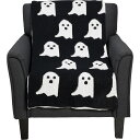 (取寄) ストアハウス パイン ゴースツ シュニール ニット スロー ブランケット - 50x70インチ Storehouse Pine Ghosts Chenille Knit Throw Blanket - 50x70” Black/White