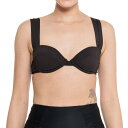 (取寄) ウィーウォアワット クローディア ビキニ トップ - アンダーワイヤー WeWoreWhat Claudia Bikini Top - Underwire Black