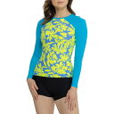 (取寄) マージ ダイバー ラッシュ ガード - ロング スリーブ Maaji Diver Rash Guard - Long Sleeve Blue