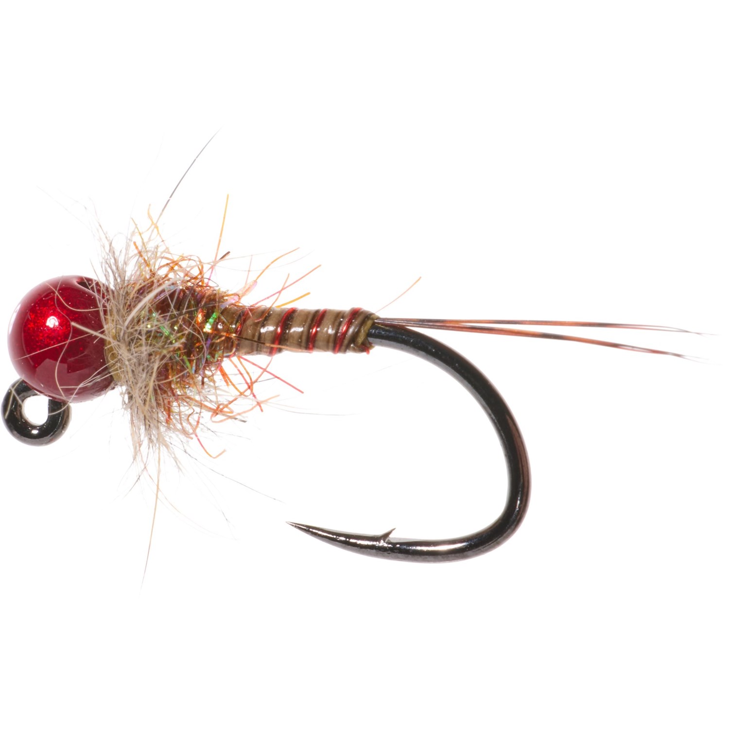 (取寄) モンタナフライカンパニー ストローリス クイル ボディド ジグ ニンフ フライ - ダズン Montana..