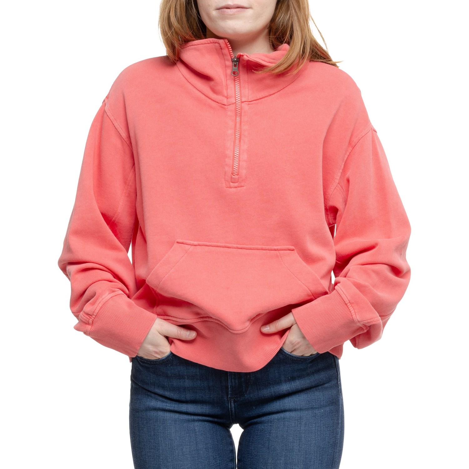 åȥ饰ŷԾŹ㤨( ե ϡС ƥ åȥ - å ͥå Fair Harbor Saltaire Sweatshirt - Zip Neck PapayaפβǤʤ7,260ߤˤʤޤ