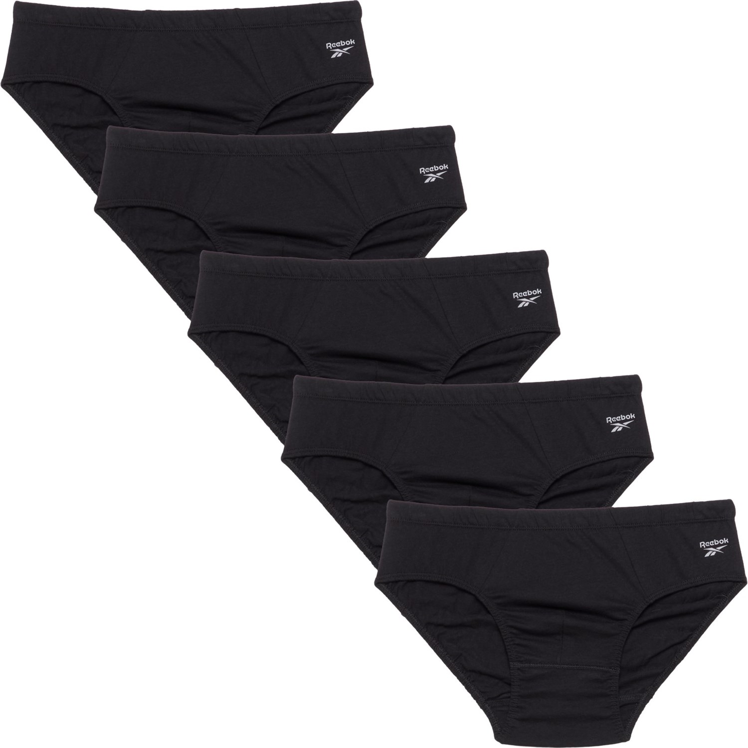(取寄) リーボック ロー-ライズ ブリーフ - 5-パック Reebok Low-Rise Briefs - 5-Pack Black