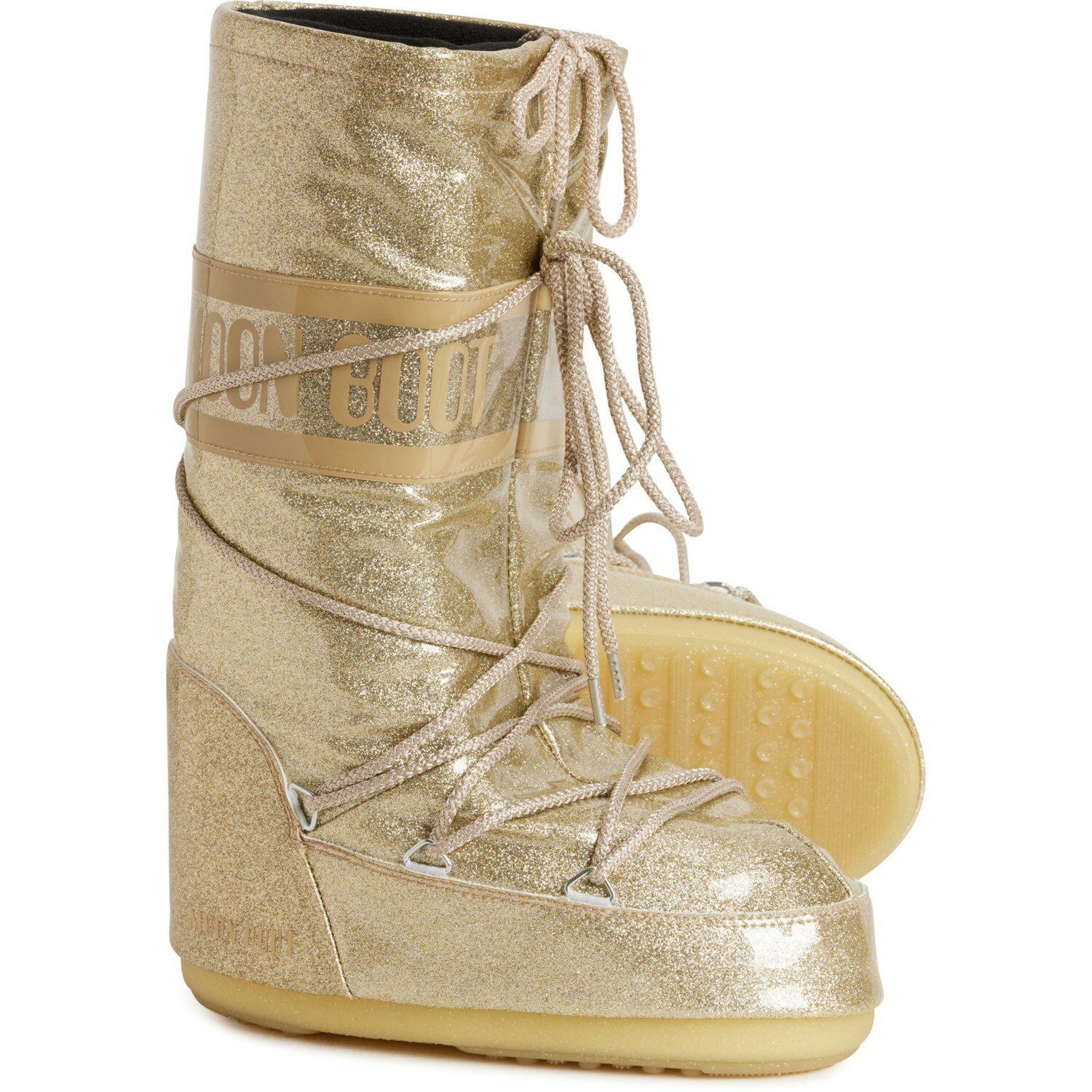 (取寄) レディース メイド イン ヨーロッパ アイコン グリッター ブーツ MOON BOOTS women Made in Europe Icon Glitter Boots (For Women) 004-Gold
